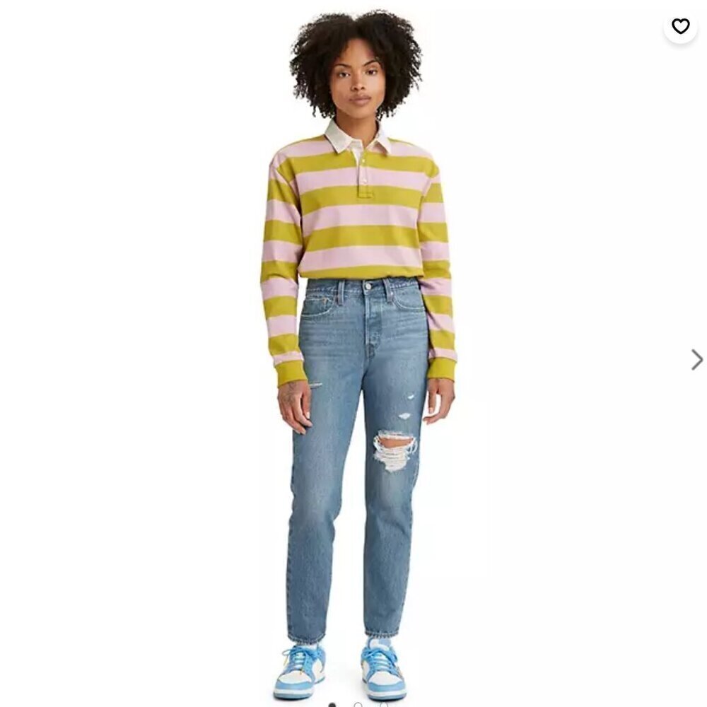 NWT Levi's Wedgie Icon Fit Ankle Jean in Athens Asleep - Medium Wash